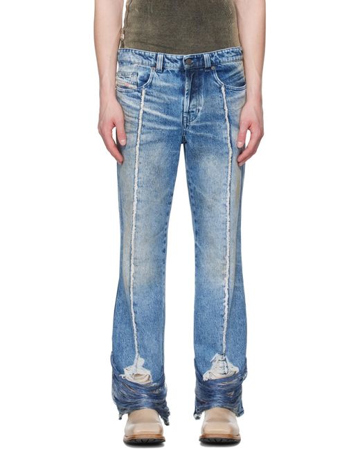 DIESEL Blue D-Buck Distressed Jeans for men