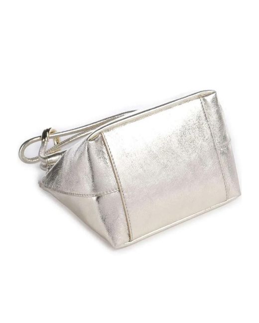 Coccinelle Gray Small Finn Pouch Bag
