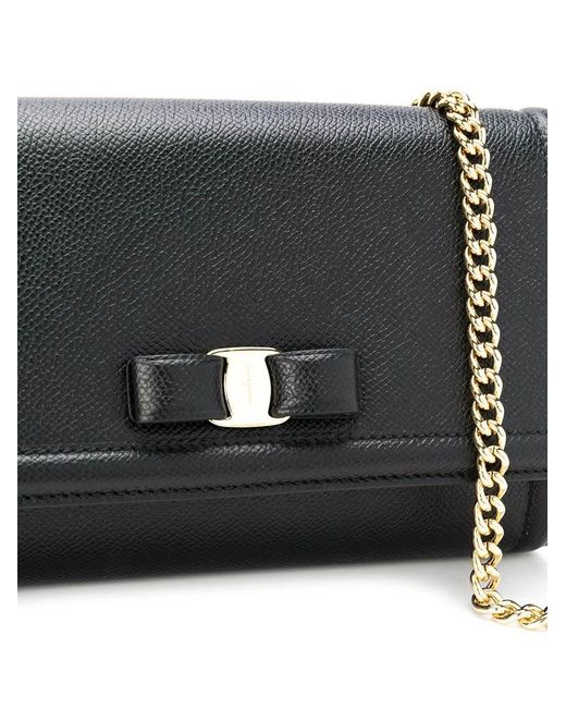 Ferragamo Black Mini Clutch Bag