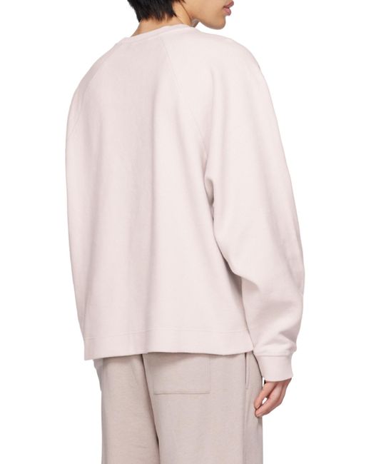 Acne Natural Logo Embroidered Crewneck Sweatshirt for men