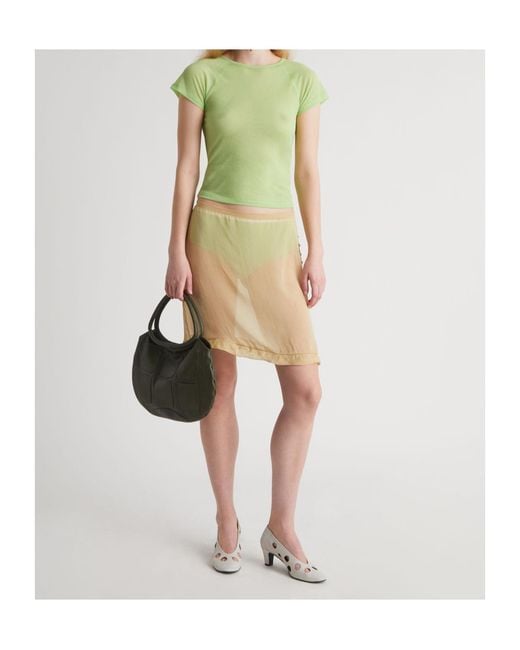Paloma Wool Natural Ruffled Skirt