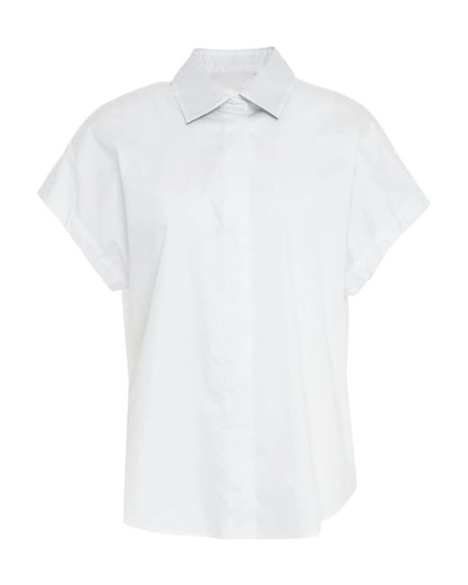Herno White Short Sleeved Fitted Shirt