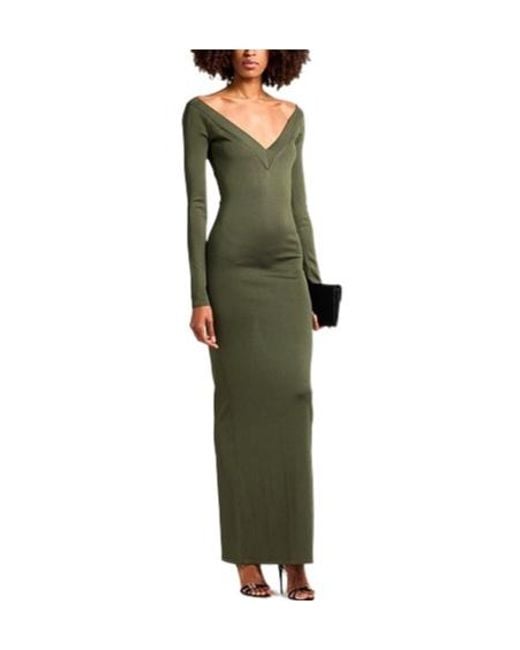 Saint Laurent Green Long Dresses