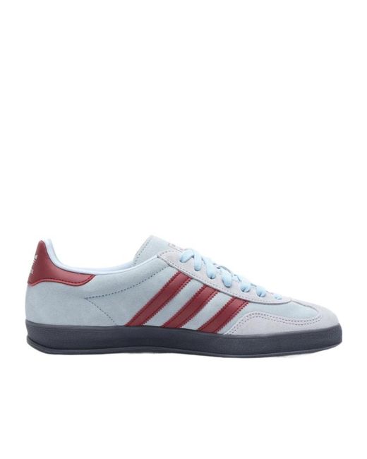 Adidas Originals Blue Gazelle Indoor Logo-Detail Sneakers for men