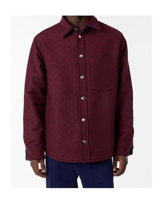 Gucci Blue Long Sleeve Reversible Denim Shirt for men