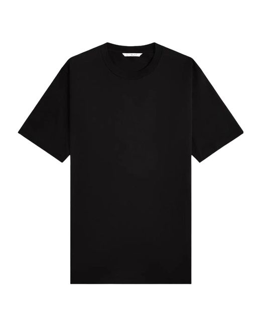 Auralee Black Luster Plaiting T-Shirt for men