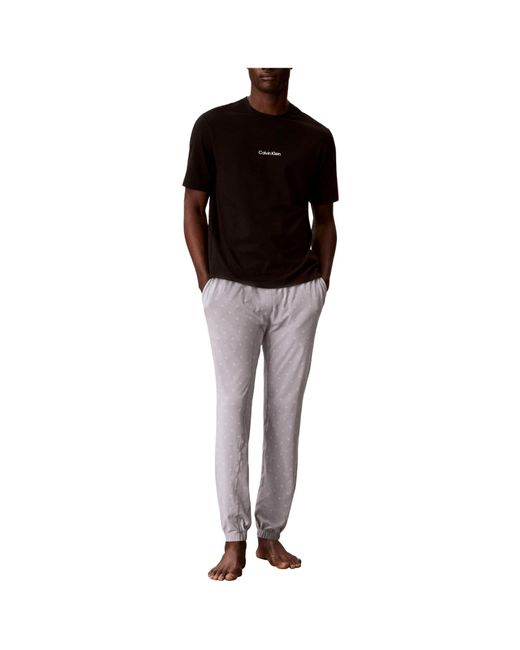 Calvin Klein Black Crew-Neck Short-Sleeve T-Shirt for men