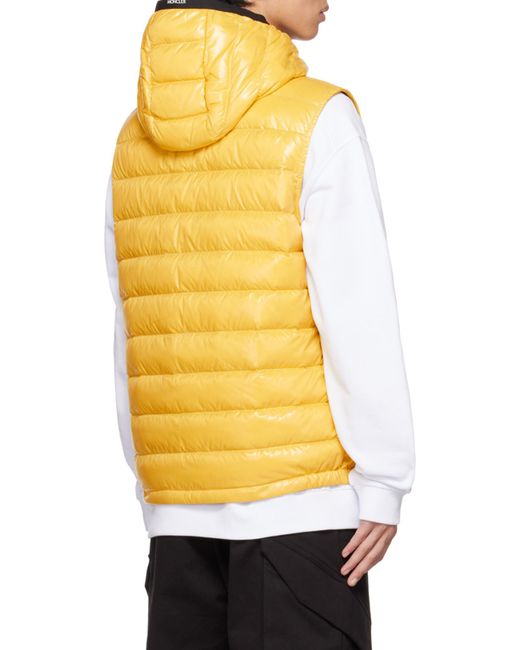 Moncler Yellow Ragot Down Gilet for men