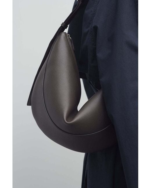 The Row Black Leather Jouve Bag