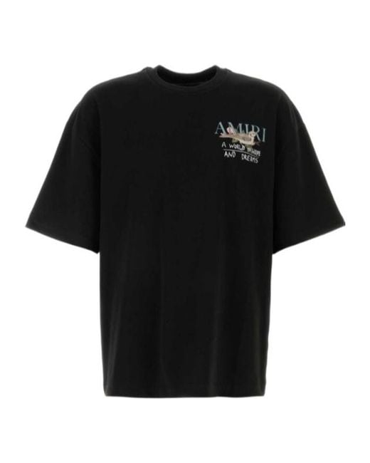Amiri Black Hope And Dreams Oversized Tee for men