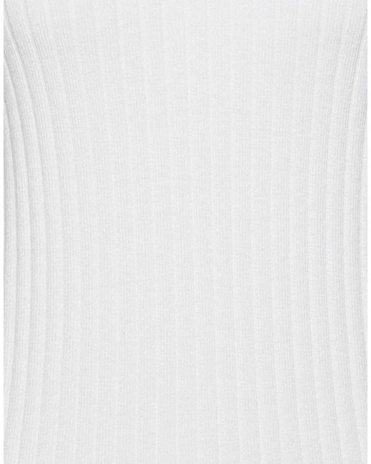 Dolce & Gabbana White Solid Color Polo Necks