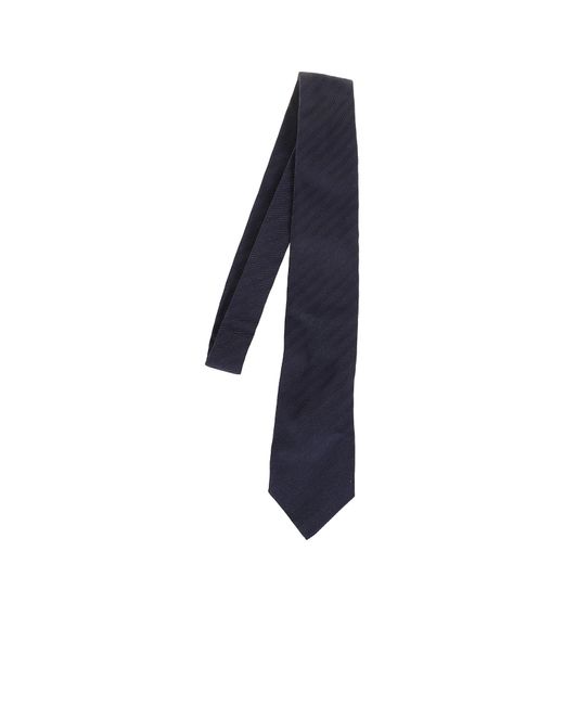 Brunello Cucinelli Blue Chevron Tie for men