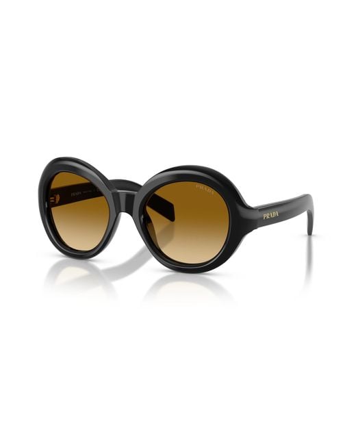 Prada Multicolor Eyewear Oversized Round Frame Sunglasses