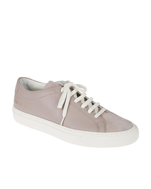 Common Projects Gray Round-Headed Low-Top Casual Shoes