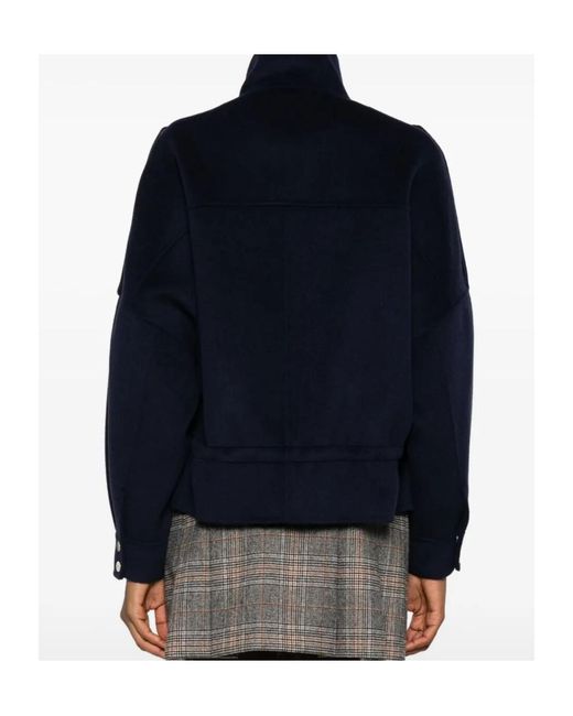 Pinko Blue Flap-Pocket Button-Fastening Jacket