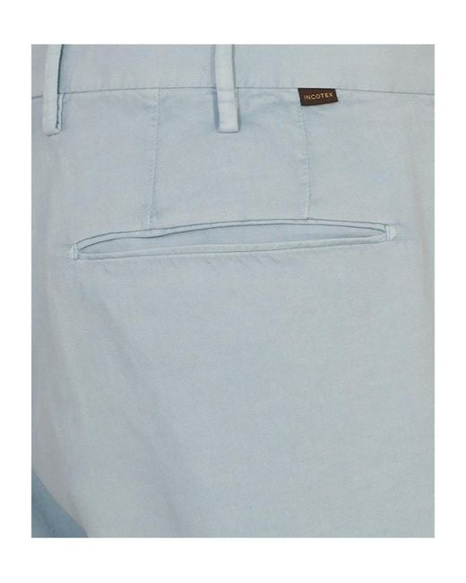 Incotex Gray Royal Batavia Slim-Fit Trousers for men