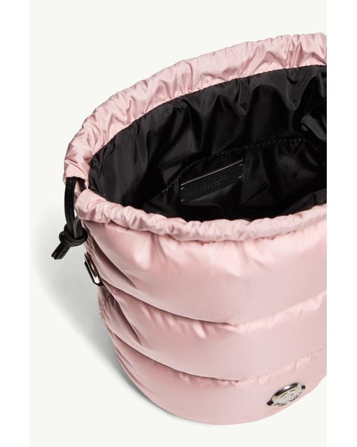 Moncler Pink Caradoc Drawstring Bucket Bag