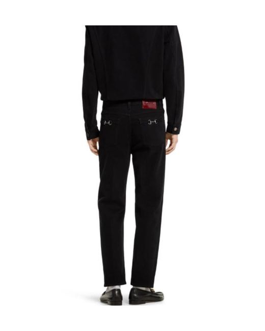 Gucci Black Cropped Slim Denim Pants for men