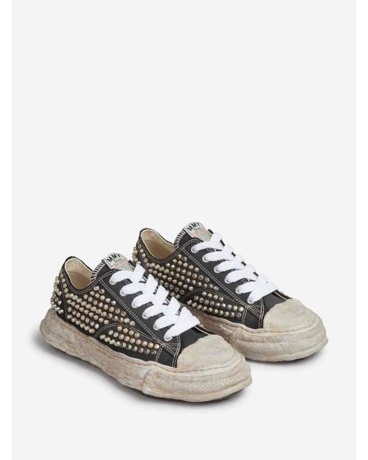 Maison Mihara Yasuhiro Black Peterson 23 Og Stud-Embellished Sneakers for men