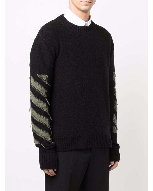 Off-White c/o Virgil Abloh Black Arrows Motif Knitted Jumper for men