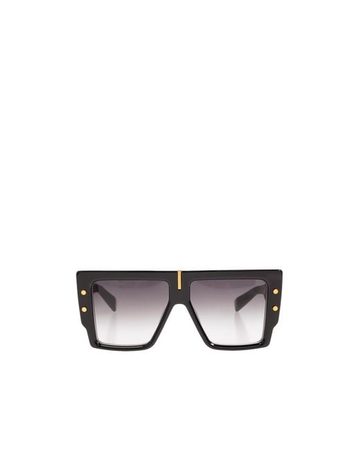 Balmain Multicolor B-Grand Rectangle-Frame Gradient Sunglasses for men