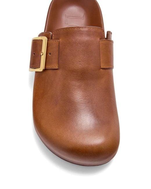 Loewe Brown Ease Buckle Mule