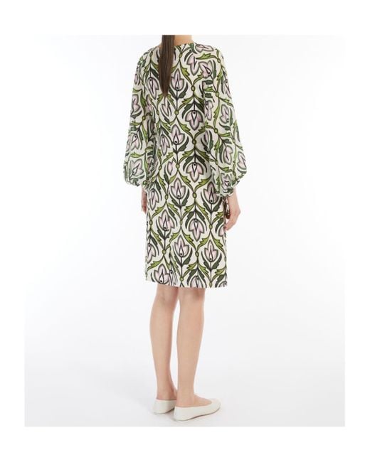 Weekend by Maxmara White Floral Pattern Dress