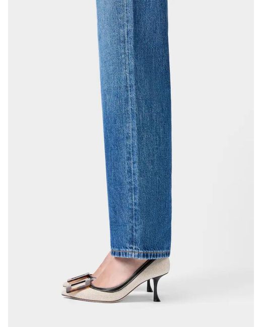 Roger Vivier Metallic Viv' Buckle-Detail Pumps