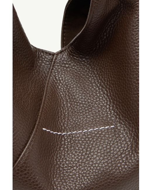 MM6 by Maison Margiela Brown Japanese Draped Mini Bag