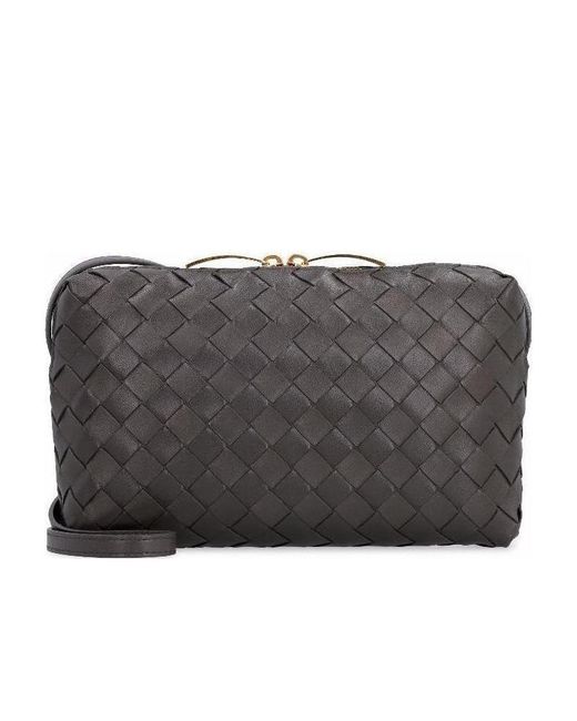 Bottega Veneta Black Intrecciato Nappa Small Cross-Body Bag