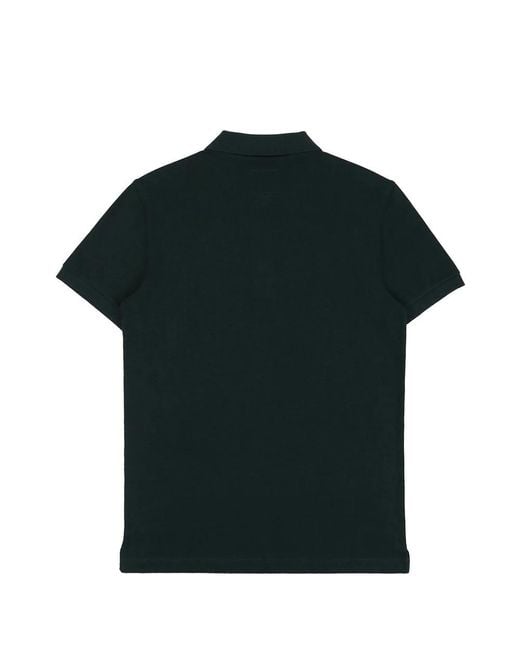 Armani Collezioni Green Logo Embroidered Polo Shirt for men