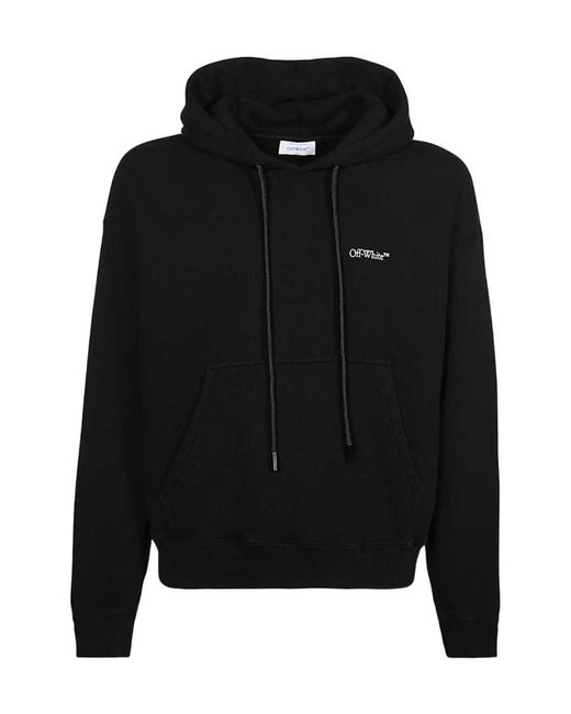 Off-White c/o Virgil Abloh Black Scratch Arrow Printed Drawstring Hoodie for men