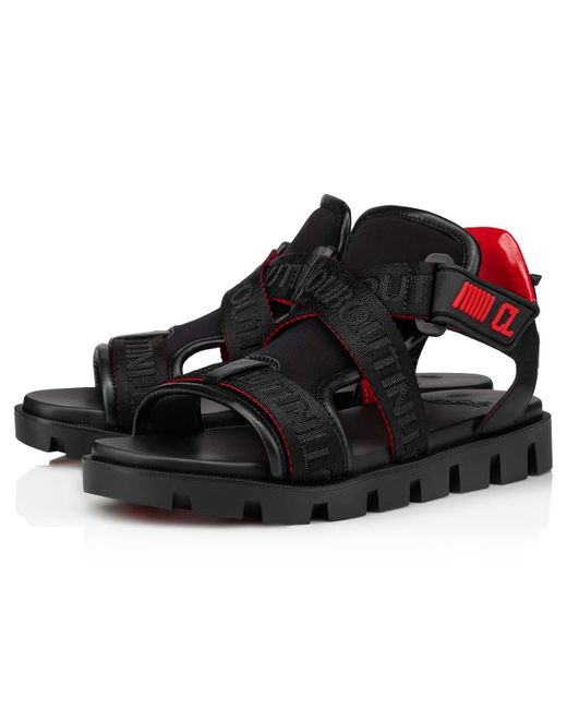 Christian Louboutin Black Logo Details Sandals