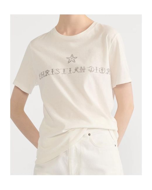 Dior White Crew Neck T-Shirt