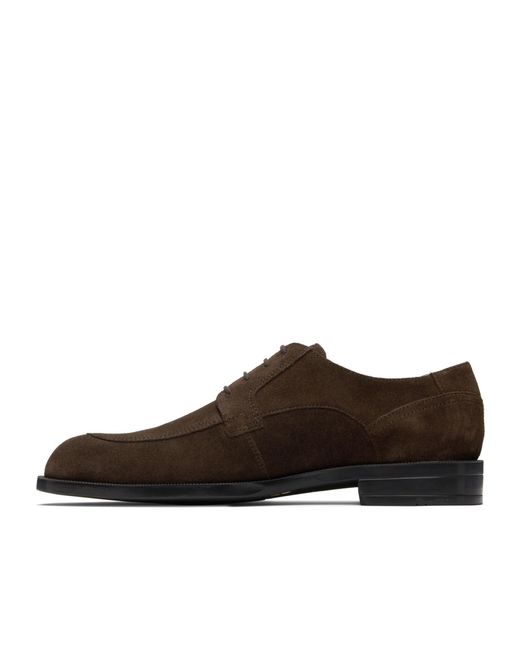 Boss Brown Lace-Up Derby Shoes for men