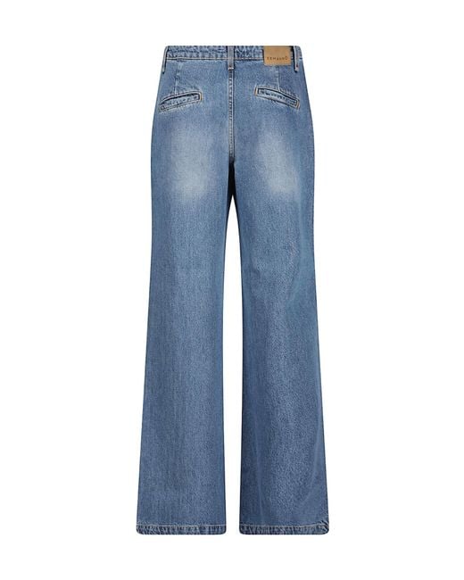 ERMANNO FIRENZE Blue Belt-Loop Jeans