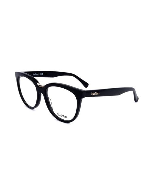 Max Mara Black Round Frame Glasses