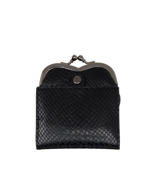 Vivienne Westwood Black Heart-Shaped Wallet for men