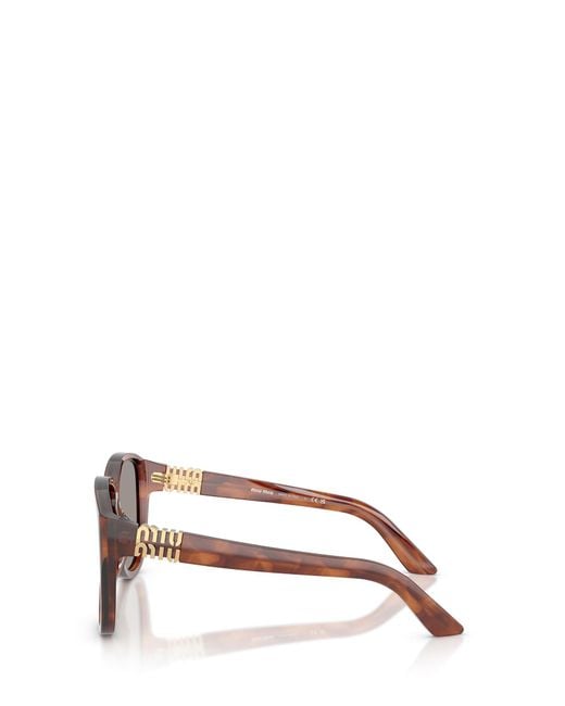 Miu Miu Multicolor Eyewear Oval Frame Full Rim Sunglasses