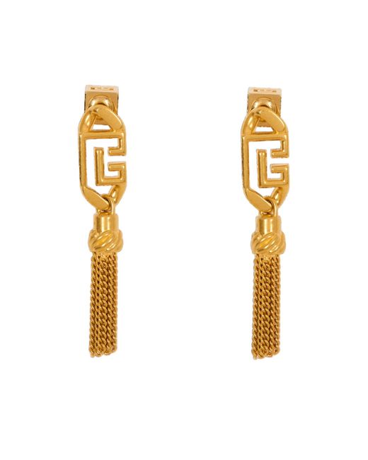 Balmain Metallic Sync Pb Pendant Earrings