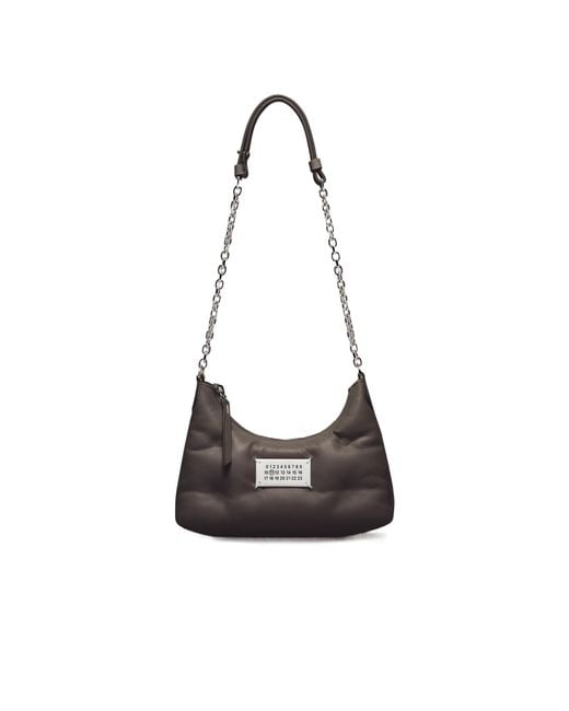 Maison Margiela White Micro Glam Slam Zipped Shoulder Bag