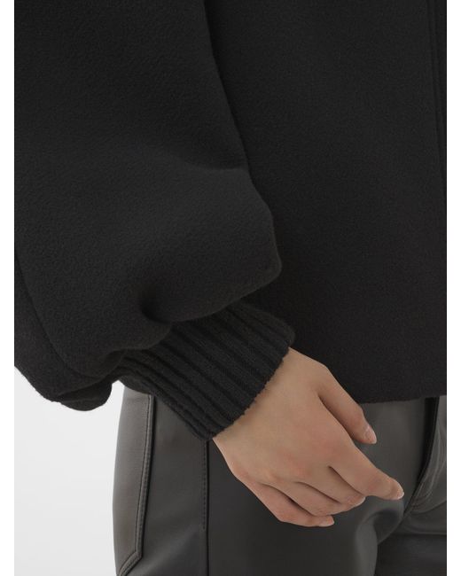 Chloé Black Lantern Sleeve Wool Jacket