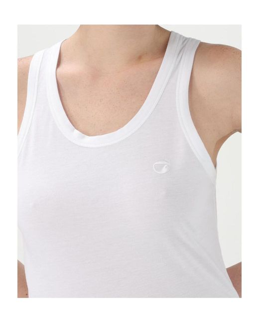 Coperni White Logo Detailed Sleeveless Tank Top