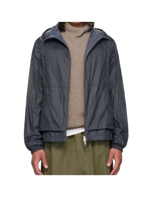 Moncler Black Lamo Zip-Up Hooded Jacket for men
