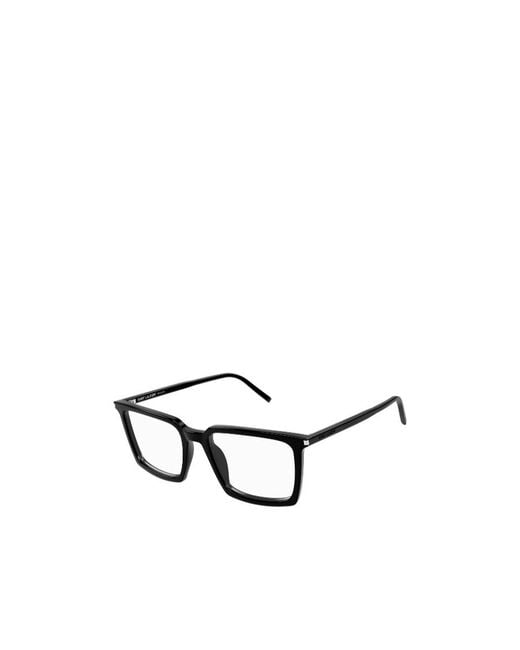Saint Laurent White Eyewear Sl 624 Rectangular Glasses And Frames for men