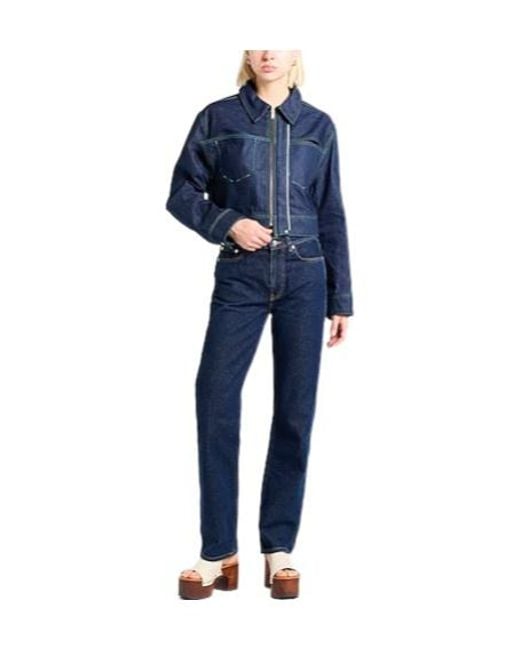 Jacquemus Blue Dark Denim Jacket