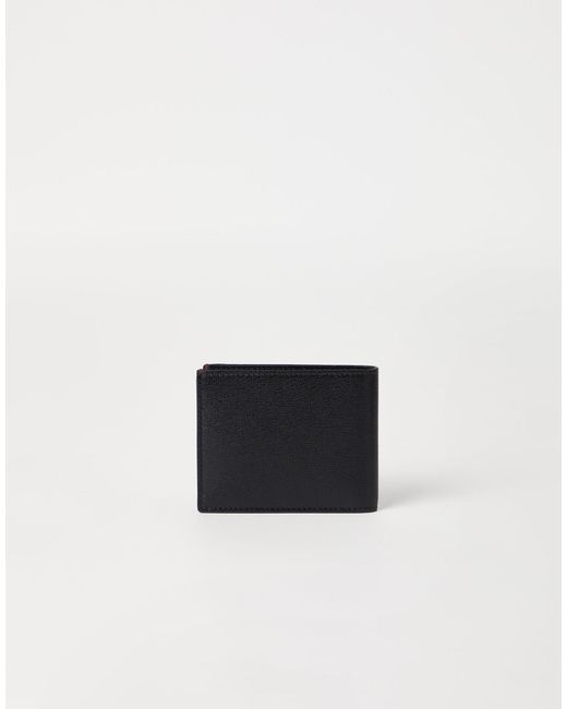 Brunello Cucinelli Black Logo Embossed Card Holder for men