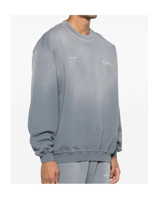 Represent Gray Crew Neck Sweater for men