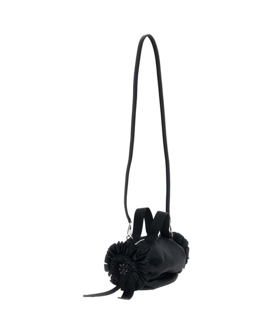 Simone Rocha Black Zipped Tote Bag