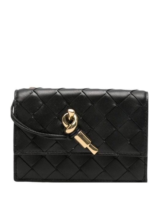 Bottega Veneta Blue Flip Wallet